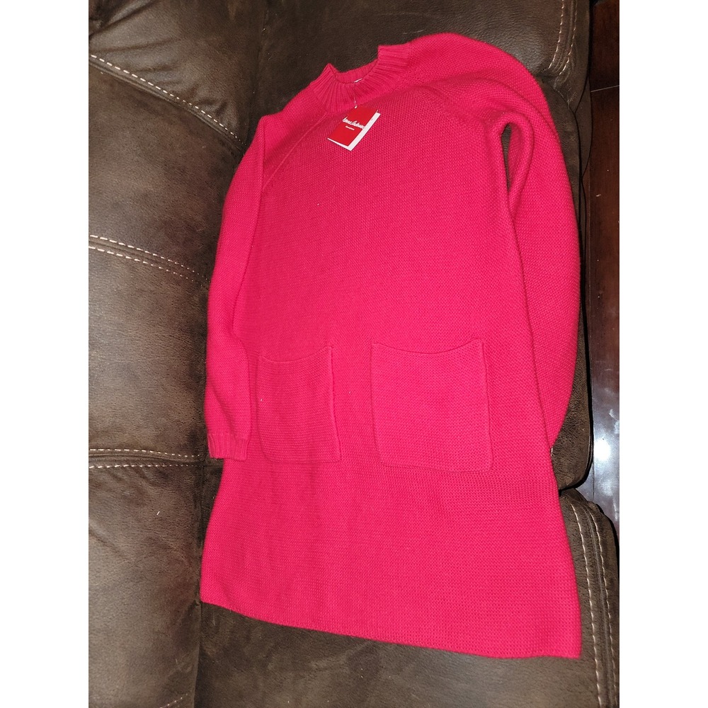 Hanna Andersson red holiday Christmas sweater dress size 150 us 12 nwt